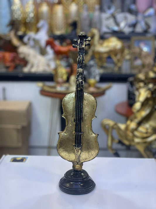 Golden Violin Sculpture