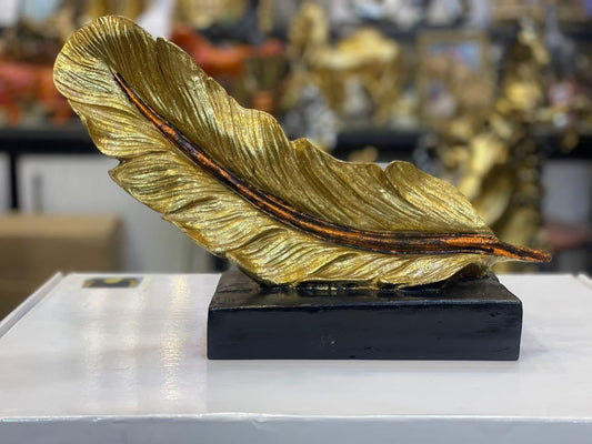 Golden Leaf Sculpture