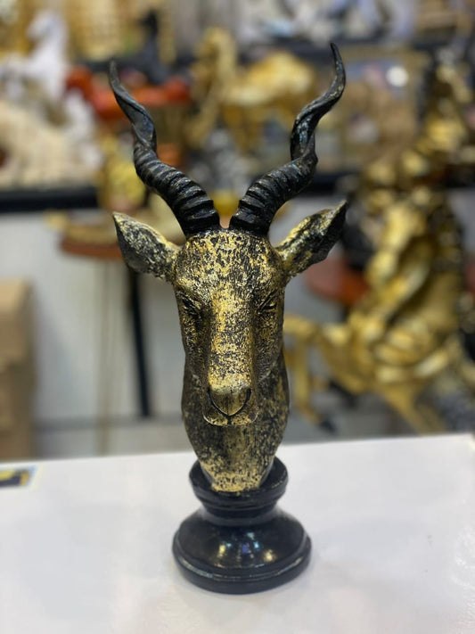 Golden Markhor Sculpture